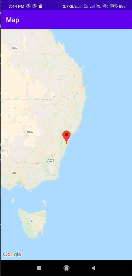 Map Zoom level 5: Continent