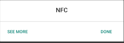 Settings Panel Android - NFC
