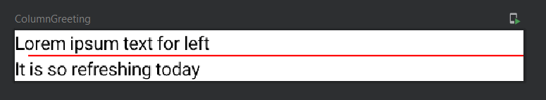 Jetpack compose Divider with startIntent 10.dp